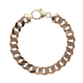 9ct Yellow Gold Curb Bracelet 8.5"