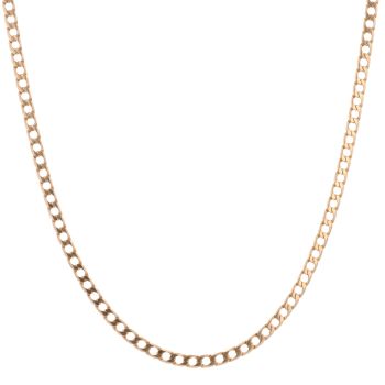9ct Yellow Gold Curb Chain 22"