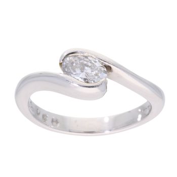 Platinum 0.50ct Diamond Solitaire Ring