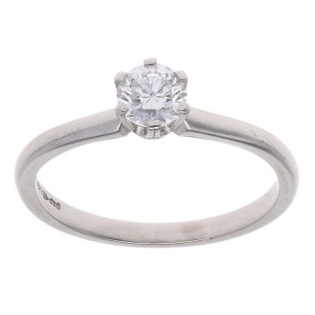 Platinum Brilliant Cut 0.40ct Diamond Solitaire Ring
