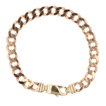 9ct Yellow Gold Curb Bracelet 9"