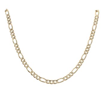 9ct Yellow Gold Figaro Chain 22"