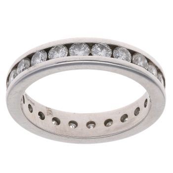 Platinum 1.50ct Brilliant Cut Diamond Full Eternity Ring