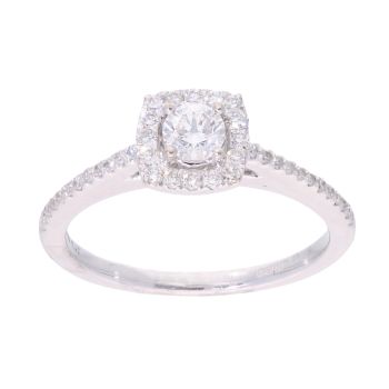 18ct White Gold 0.42ct Diamond Solitaire Ring