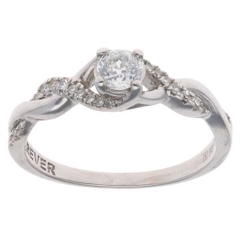 18ct White Gold 0.40ct Brilliant Cut Diamond Ring