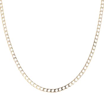 9ct Yellow Gold Curb Chain 18"