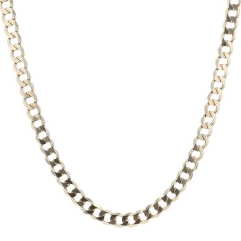 9ct Yellow Gold Curb Chain 20"