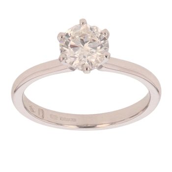 18ct White Gold 1.00ct Diamond Solitaire Ring