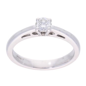 18ct White Gold 0.25ct Diamond Solitaire Ring