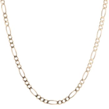 9ct Yellow Gold Figaro Chain 18"