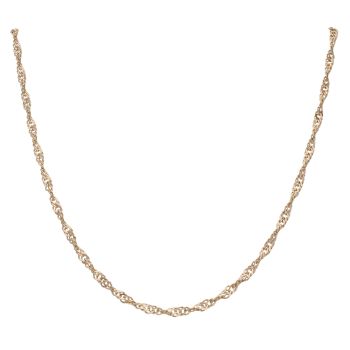 9ct Yellow Gold Twist Chain 18"