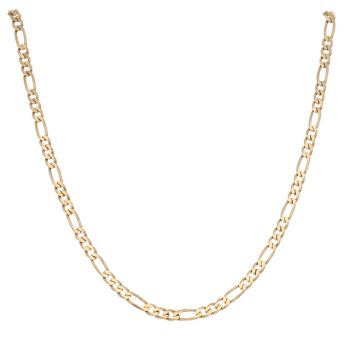 9ct Yellow Gold Figaro Chain 28"