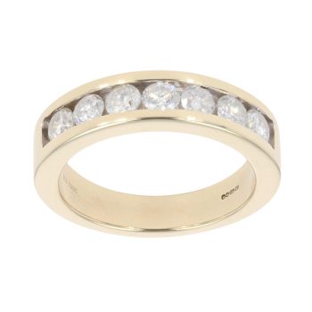 9ct Yellow Gold 0.70ct Brilliant Cut Diamond Eternity Ring