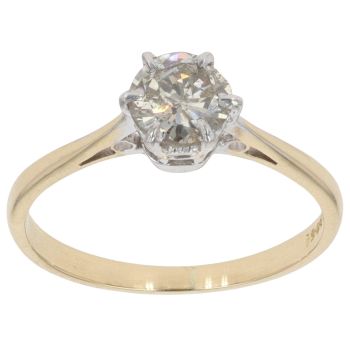 18ct Yellow Gold 0.60ct Brilliant Cut Diamond Solitaire Ring