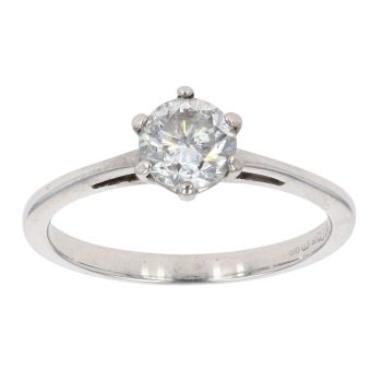18ct Yellow Gold 0.66ct Diamond Solitaire Ring