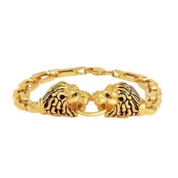 22ct Yellow Gold Hollow Plain Gent Bracelet