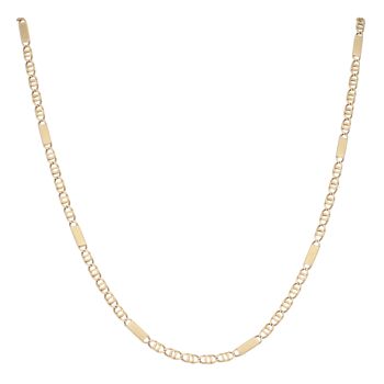9ct Yellow Gold Fancy Link Chain 28"