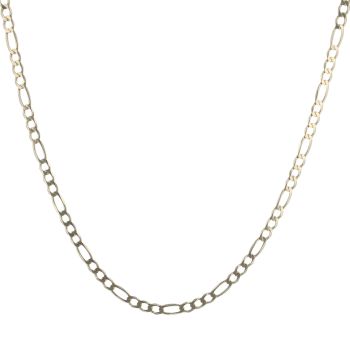 9ct Yellow Gold Figaro Chain 18"