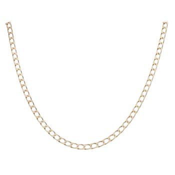 9ct Yellow Gold Curb Chain 22"