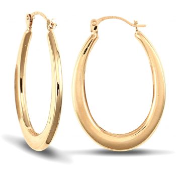9ct Yellow Gold Creole Earrings