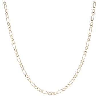 9ct Yellow Gold Figaro Chain 18"