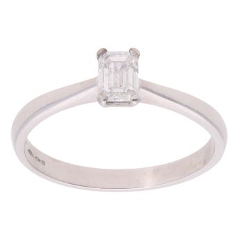 Platinum 0.50ct Diamond Solitaire Ring