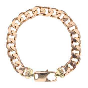 9ct Yellow Gold Curb Bracelet 8.5"