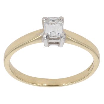18ct Yellow Gold 0.45ct Diamond Solitaire Ring