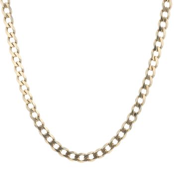 9ct Yellow Gold Curb Chain 20"