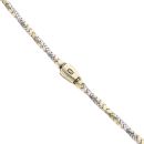 14ct Yellow And White Gold Monaco Spin Plain Lock Twist Chain 22"