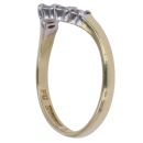 18ct Yellow Gold 0.25ct Brilliant Cut Diamond Wishbone Ring