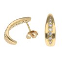 18ct Yellow Gold 0.30ct Brilliant Cut Diamond Earrings