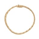 9ct Yellow Gold Fancy Strap Style Bracelet 7.5"