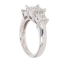 18ct White Gold 1.00ct Princess Cut Diamond Cluster Ring