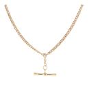 9ct Yellow Gold Albert T-Bar Chain 16"