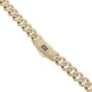 14ct Yellow Gold Monaco Classic Flex Lock Curb Chain 26"