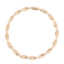9ct Yellow Gold Patterned Twist Bangle