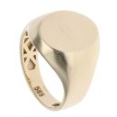 Children's 14ct Yellow Gold Oval Plain Signet Ring