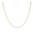9ct Yellow Gold Square Curb Chain 18"