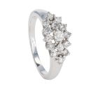 9ct White Gold 0.61ct Diamond Cluster Ring by Anya Belle