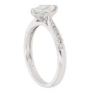 Platinum 0.45ct Marquise Cut Diamond Solitaire Ring