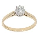 18ct Yellow Gold 0.50ct Brilliant Cut Diamond Solitaire Ring