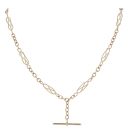 9ct Yellow Gold T-Bar Fancy Chain 18"