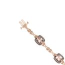 14ct Rose Gold 1.00ct Morganite Bracelet 7"