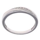 18ct White Gold 0.05ct Diamond Crossover Ring