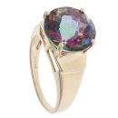 9ct Yellow Gold Mystic Topaz Solitaire Ring
