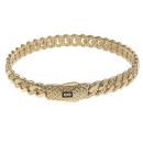 14ct Yellow Gold Monaco Classic Alternate Flex Lock Bangle