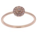 9ct Rose Gold 0.20ct Diamond Cluster Ring