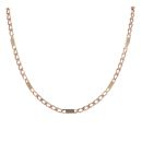 9ct Yellow Gold Curb And Bars Chain 16"