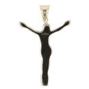 14ct Yellow and White Gold Crucifix Pendant